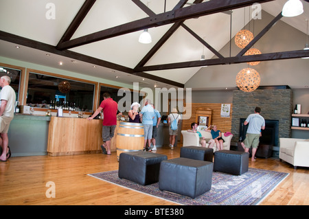 Cloudy Bay Weingut, Blenheim, Südinsel, Neuseeland Stockfoto