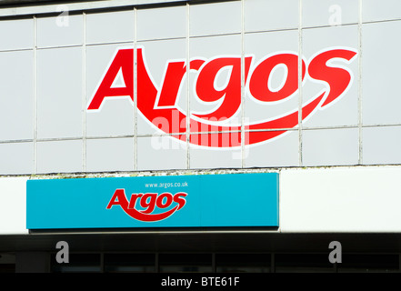 Argos-Shop-Zeichen Stockfoto