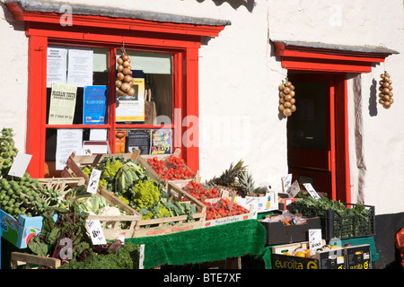 Traditionelle Obst-und Gemüsehändler Shop in Masham North Yorkshire England Stockfoto
