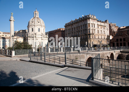Forum der Trajans Säule des Trajan Colonna Traiana Forum Romanum antiken Rom Italien. Foto: Jeff Gilbert Stockfoto