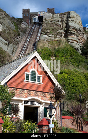 Osthügel Cliff Funicular Railway in Hastings Stockfoto