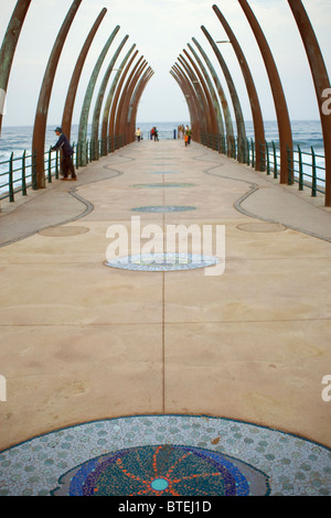 Die ultra modernen Pier in Umhlanga Rocks Stockfoto