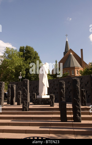 Jesus weinte Statue bei Oklahoma City National Memorial, OK, USA. Stockfoto