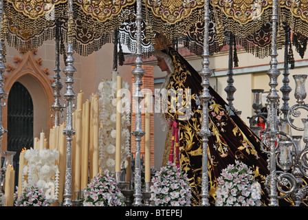 Santa Semana (Karwoche), Malaga, Costa Del Sol, Provinz Malaga, Andalusien, Südspanien, Westeuropa. Stockfoto