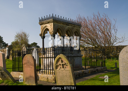 Grace Darling Grab auf dem Friedhof der St. Aidan, Bamburgh. Stockfoto