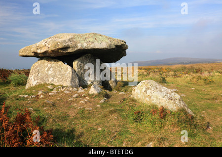 Chun Quoit auf Cornwalls Penwith Mauren Stockfoto