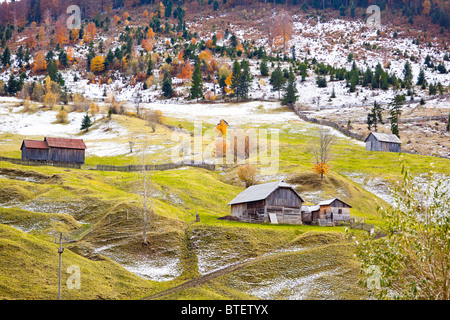 Wunderschöne Landschaft die Landschaft Rumäniens im Herbst. Stockfoto