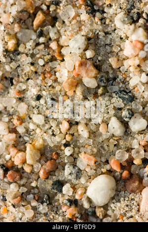 Foto Nahaufnahme von sandigen Boden mit Steinen Stockfoto