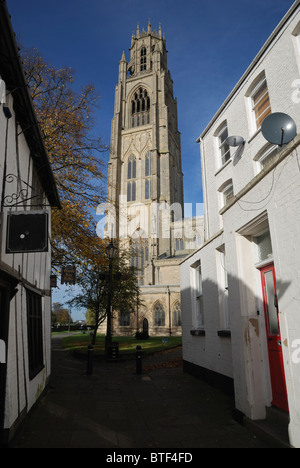 Kirche St. Botolph in Boston, Lincolnshire, England. Es ist berühmt für seine hohen Turm, bekannt als das "Boston Stump'. Stockfoto