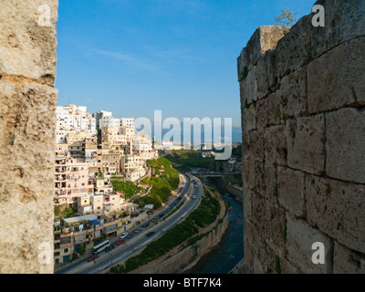 Damaskus al-Sham ein 2. Jahrtausend v. Chr. Hauptstadt Ansicht von The Fort Stadtmauern, Southwestern Syrien Naher Osten Stockfoto