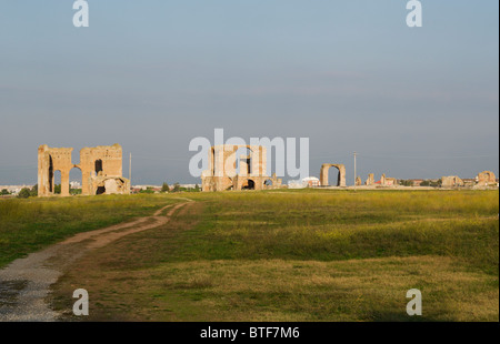 Archäologische Ausgrabungsstätte Villa dei Quintili, Rom, Italien Stockfoto