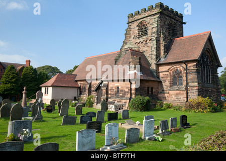 Pfarrkirche des Hl. Kreuzes, Appleton Thorn, Cheshire Stockfoto