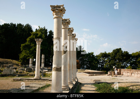 Der Tempel des Apollo am Standort Asklepeion, Kos, Griechenland. Stockfoto