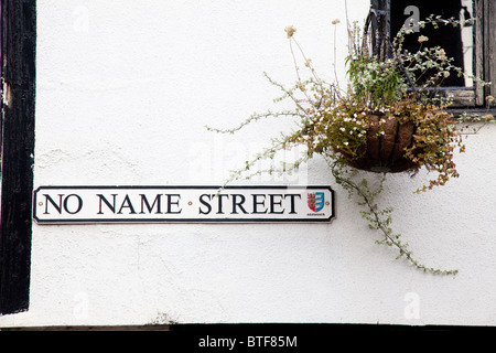 Kein Name Straße, Sandwich, Kent, UK Stockfoto