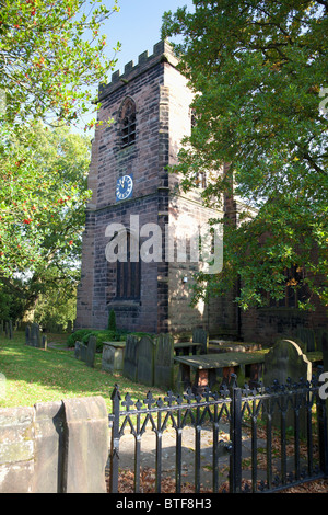 Allerheiligenkirche, Daresbury, Cheshire Stockfoto