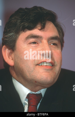 BRITISCHE EX-PREMIERMINISTER UND FINANZMINISTER GORDON BROWN KURZ NACH LABOUR PARTY WAHLSIEG IM JAHR 1997 Stockfoto