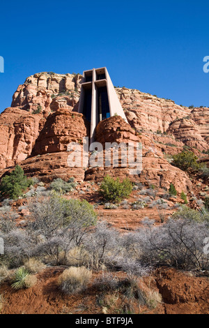 Kapelle der Hl. Kreuz kirche in Sedona, Arizona. Stockfoto