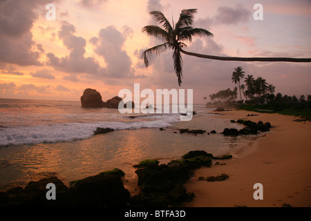 Koggala Beach südlich von Galle, Sri Lanka. Stockfoto