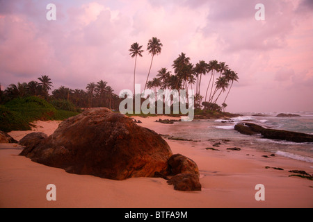 Koggala Beach südlich von Galle, Sri Lanka. Stockfoto