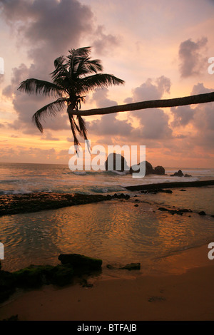 Koggala Beach südlich von Galle, Sri Lanka. Stockfoto