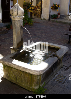 Wasser-Brunnen, Entracque, CN, Italien Stockfoto