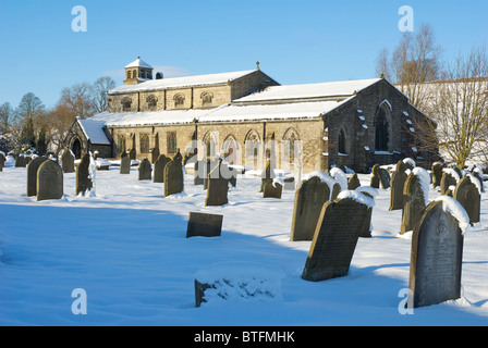 St. Michael Kirche in Linton, Wharfedale, Yorkshire Dales National Park, North Yorkshire, England UK Stockfoto