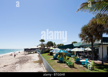 Restaurant am Strand in der Nähe der Stadtzentrum, Vero Beach, Treasure Coast, Florida, USA Stockfoto