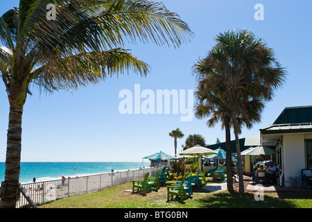 Restaurant am Strand in der Nähe der Stadtzentrum, Vero Beach, Treasure Coast, Florida, USA Stockfoto