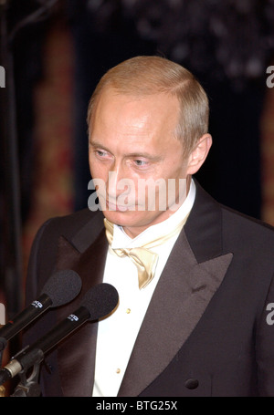 Präsident Vladimir Putin der Russischen Föderation machen Rede bei einem Bankett in Guildhall, bei offiziellen Besuch in Großbritannien Stockfoto