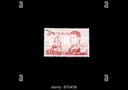 Captain Matthew Flinders in einer australischen Stempel Stockfoto