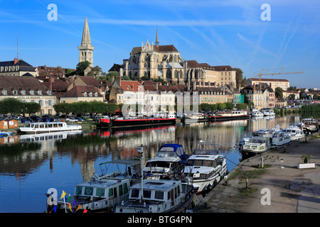 Abtei von Saint-Germain, Auxerre, Departement Yonne, Burgund, Frankreich Stockfoto