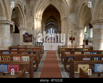 Alle Cannings, Wiltshire, Allerheiligen-Kirche Stockfoto