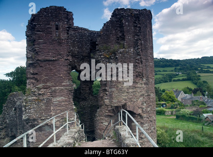 Grosmont Castle in Monmouthshire, South Wales, Großbritannien Stockfoto