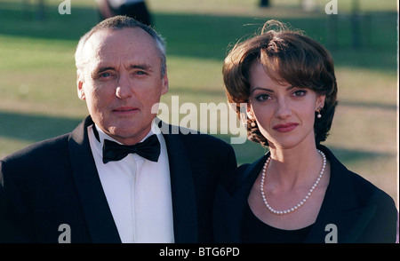 SCHAUSPIELER DENNIS HOPPER UND EHEFRAU VICTORIA DUFFY IN DER SERPENTINE GALLERY IM LONDONER HYDEPARK FÜR VANITY FAIR ABENDESSEN Stockfoto