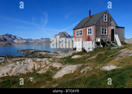 Haus in Grönland Stockfoto