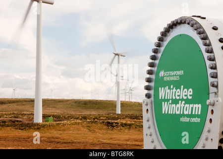 Whitlee Windpark südlich von Glasgow, Schottland, UK, ist Europas größte onshore-Windpark mit 140 Turbinen. Stockfoto