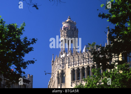 Casa Lleó Morera Modernista Bau von Lluis Domenech i Montaner Eixample Barcelona Katalonien-Katalonien-Spanien Stockfoto