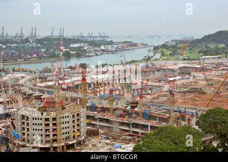 Baustelle in der Nähe von Big Sea Port Stockfoto