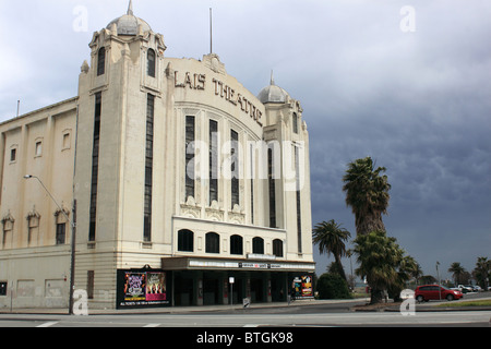 Art-Deco-Fassade des Palais Theater, erbaut 1927, untere Esplanade, St Kilda, South Melbourne, Victoria, Australia, Australien Stockfoto