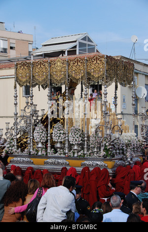 Santa Semana (Karwoche), Malaga, Costa Del Sol, Provinz Malaga, Andalusien, Südspanien, Westeuropa. Stockfoto