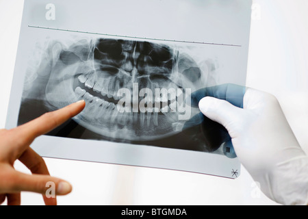 Zahnmedizinischen panoramischen xray Stockfoto