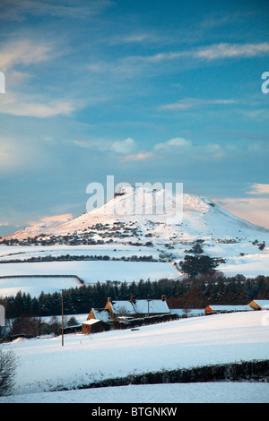 Nähe Topping aus Gribdale im Winter Schnee, North Yorkshire Stockfoto