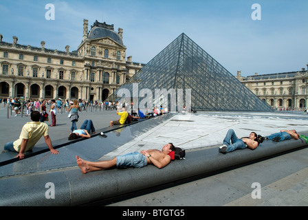 Der Louvre in Paris, Hauptstadt von Frankreich Stockfoto