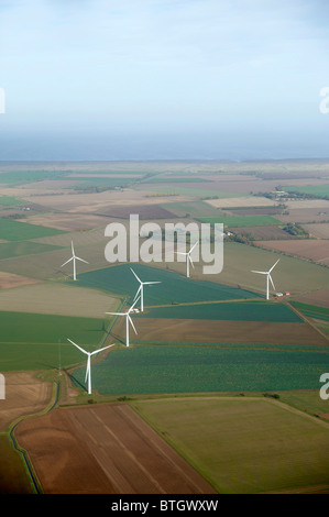 Windpark in der Nähe von Spalding Lincolnshire, Ostengland Stockfoto