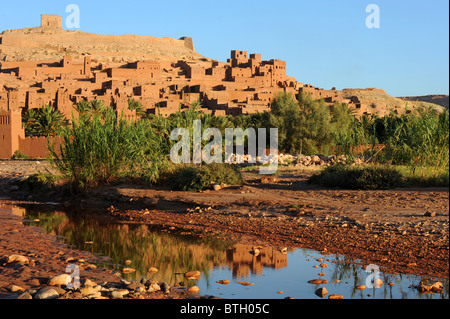 Ait Benhaddou, die spektakulärsten befestigte Stadt im Süden Marokkos. Stockfoto