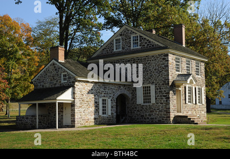 George Washington-Haus, Sitz in Valley Forge, Philadelphia, Pennsylvania - Winterquartier für amerikanische Armee Stockfoto