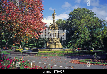 Ross Fountain in den Princes Street Gardens, Edinburgh, Schottland Stockfoto