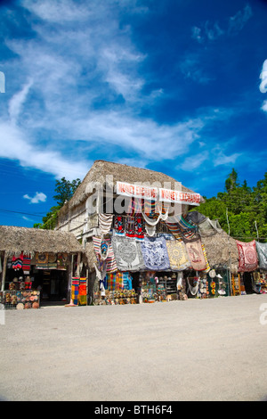 Marktplatz in Maya-Ruinen in Coba, Mexiko Stockfoto