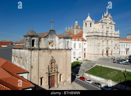 Kathedrale Sé Nova und S. João de Almedina Kirche in Coimbra, Portugal Stockfoto