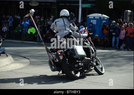 SACRAMENTO, CA - 14. Februar 2009: Szenen aus der AMGEN Tour Stockfoto